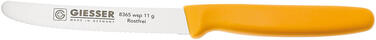 GIESSER COUTEAU CRANTÉ MANCHE JAUNE 11 CM