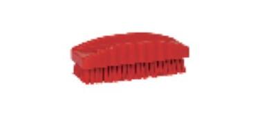 BROSSE A MAIN ALIMENTAIRE 13CM FIBRE DURE ROUGE