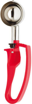 CUILLÈRE À GLACE PINCE INOX 24 PORTIONS AU LITRE ROUGE