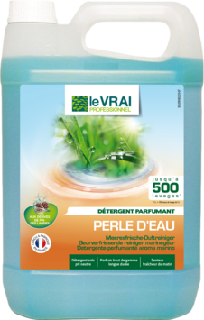NETTOYANT SOLS PARFUMANT LE VRAI PERLE D'EAU 5L