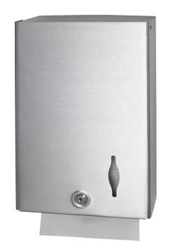 DISTRIBUTEUR D’ESSUIE-MAINS PLIÉS INOX