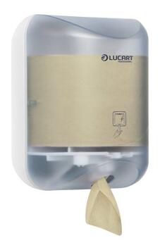 DISTRIBUTEUR DE PAPIER TOILETTE À DÉVIDAGE CENTRAL L-ONE MINI TRANSPARENT