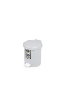 POUBELLE A PEDALE 6L BLANC