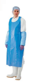 TABLIER BLEU 120X70CM 35µ PE SACHET X100