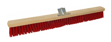 BALAI CANTONNIER 60CM DOUILLE INCLINEE FIBRES SYNTHETIQUE ROUGE