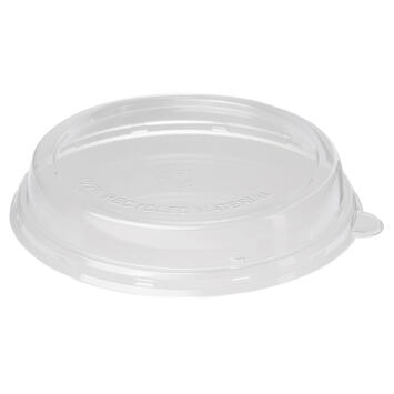 COUVERCLE PLASTIQUE RPET TRANSPARENT POUR POTS RONDS 800/900/1000/1200 900/1200ML X160