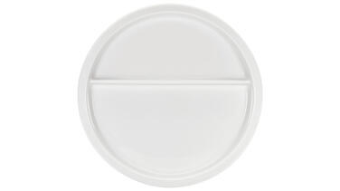 ASSIETTE PORCELAINE 2 COMPARTIMENTS Ø 23 CM