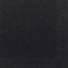 SERVIETTE 33X33CM OUATE 2 PLIS NOIR X2000
