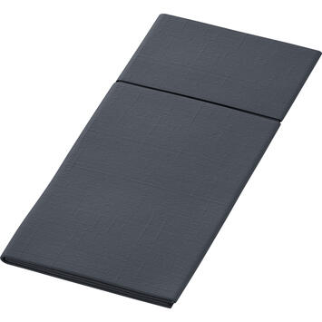 SERVIETTE POCHETTE 40X33CM NON TISSÉ DUNILETTO® BIO-DUNISOFT® NOIR X260