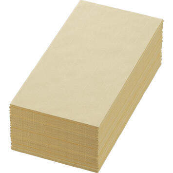 SERVIETTE 40X40CM NON TISSÉ BIO-DUNISOFT® PLIAGE 8 CREME X360