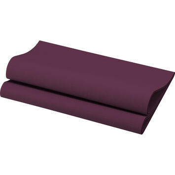 SERVIETTE 40X40CM NON TISSÉ BIO-DUNISOFT® PRUNE X360