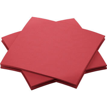 SERVIETTE 20X20CM NON TISSÉ BIO-DUNISOFT® BORDEAUX X2880