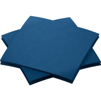 SERVIETTE 20X20CM NON TISSÉ BIO-DUNISOFT® BLEU FONCE X2880