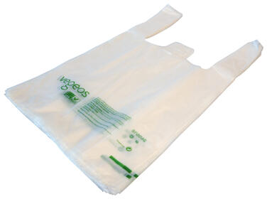 SAC BRETELLES COMPOSTABLE 7L DECHETS LEGERS NATUREL C/15X100