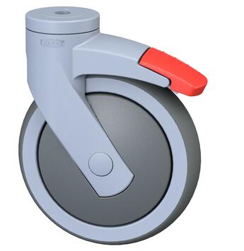 ROUE AVEC FREIN DIAMETRE 150MM POUR CHARIOT KUBI