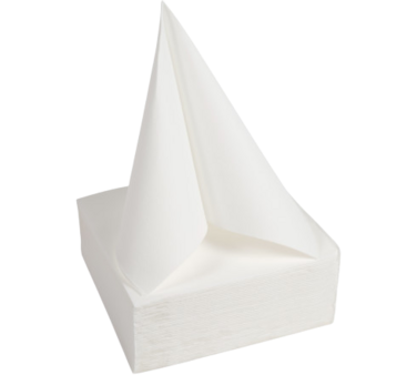 SERVIETTE 38X38 CM OUATE GAUFRÉE 2 PLIS BLANC X1200