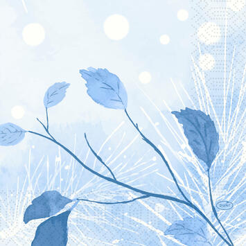SERVIETTE 33X33CM OUATE 3 PLIS FROSTED WINTER X500