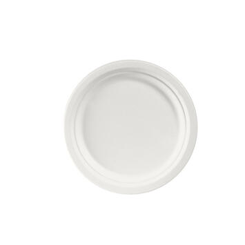 ASSIETTE RONDE BAGASSE Ø220MM BLANC X400