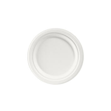 ASSIETTE RONDE BAGASSE Ø170MM BLANC X500