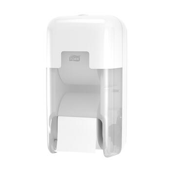 Distributeur Tork OptiServe® T7 Blanc pour papier toilette sans mandrin 2 rouleaux