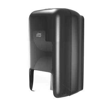 Distributeur Tork OptiServe® T7 Noir pour papier toilette sans mandrin 2 rouleaux