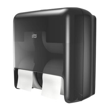 Distributeur Tork OptiServe® T7 Noir pour papier toilette sans mandrin 4 rouleaux
