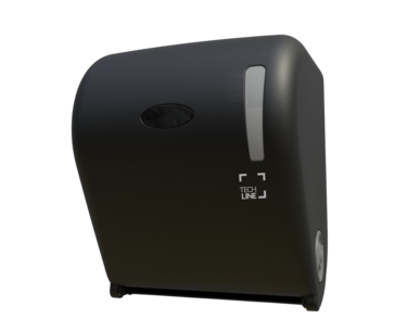 DISTRIBUTEUR ESSUIE-MAINS ROULEAUX AUTOCUT TECHLINE ECO 20 NOIR