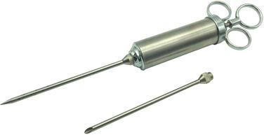 SERINGUE À SAUCE INOX 6 CL AVEC AIGUILLES DE 4 ET 6 MM