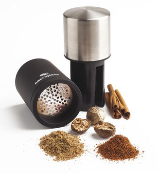 MICROPLANE MOULIN À ÉPICES QUI RÂPE ET STOCKE