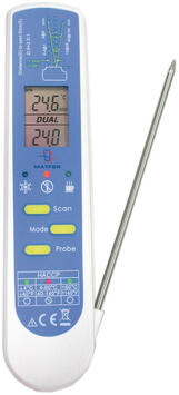 THERMOMÈTRE DUO INFRA-ROUGE SONDE REPLIABLE IP65 -55°+330°C