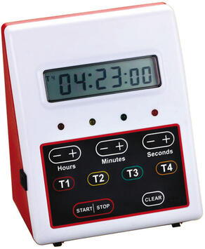 MINUTEUR DIGITAL 4X99 HEURES AFFICHE HEURES MINUTES SECONDES
