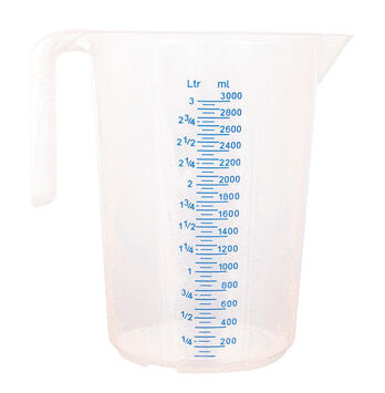 POT POLYPROPYLÈNE GRADUÉ 1/10 TRANSLUCIDE 3 L