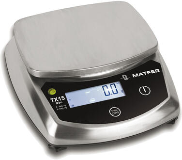 BALANCE DIGITALE INOX NEO TX IP65 JUSQU'À 15 KG /1 À 2 G