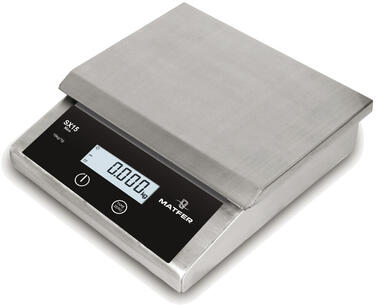 BALANCE DIGITALE INOX SX 15 IP65 JUSQU'À 15 KG/1 G