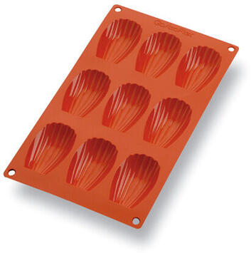 GASTROFLEX PLAQUE GN 1/3 325X176 DE 9 MADELEINES 6.8X3.8 CM