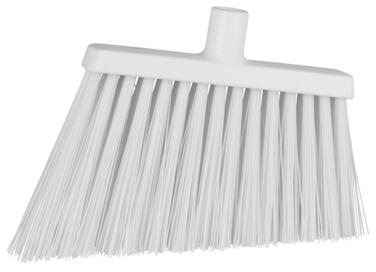 BALAI ALIMENTAIRE BISEAUTE 29CM FIBRE DURE BLANC