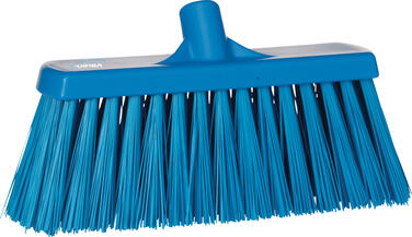 BALAI ALIMENTAIRE EXTERIEUR 33CM FIBRE DURE BLEU