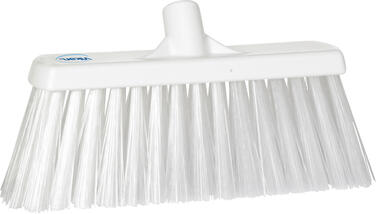 BALAI ALIMENTAIRE EXTERIEUR 33CM FIBRE DURE BLANC