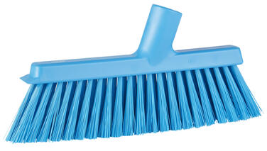 BALAI ALIMENTAIRE BISEAUTE 25CM DOUILLE INCLINE FIBRE MEDIUM BLEU