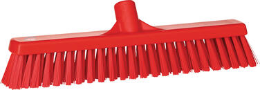 BALAI ALIMENTAIRE 41CM FIBRE DURE/SOUPLE ROUGE