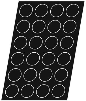 FLEXIPAN 60X40 PLAQUE DE 24 COOKIES 7.8 CM