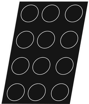 FLEXIPAN 60X40 PLAQUE DE 12 QUICHES 10 CM