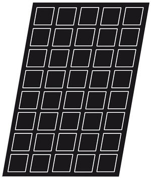 FLEXIPAN 60X40 PLAQUE DE 40 TARTELETTES CARRÉES 6 CM