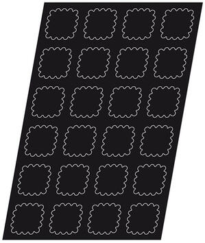 FLEXIPAN 60X40 PLAQUE 24 TARTELETTES CARRÉES CANNELÉES 7.8CM