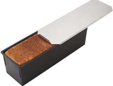 COUVERCLE INOX POUR MOULE PAIN DE MIE EXOGLASS 18 CM