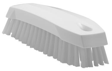 BROSSE PAPILLON A MAIN ALIMENTAIRE 16CM FIBRE MEDIUM BLANC