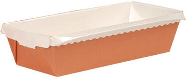 MOULES À CAKE ÉVASÉS CARTON CUISSON VENTE 263X105X70 MM 150CL X40