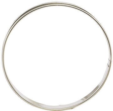 CERCLES À TARTES INOX 2 BORDS ROULÉS 6.5 CM HAUTEUR 1.6 CM X6