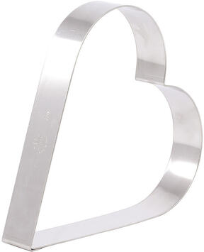 CERCLE À ENTREMETS COEUR INOX HAUTEUR 3.5 CM 18 CM