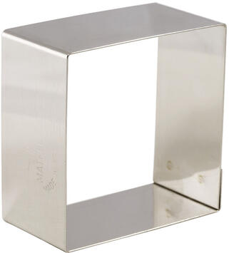 NONNETTES INOX CARRÉES 5.6X5.6X3 CM X4